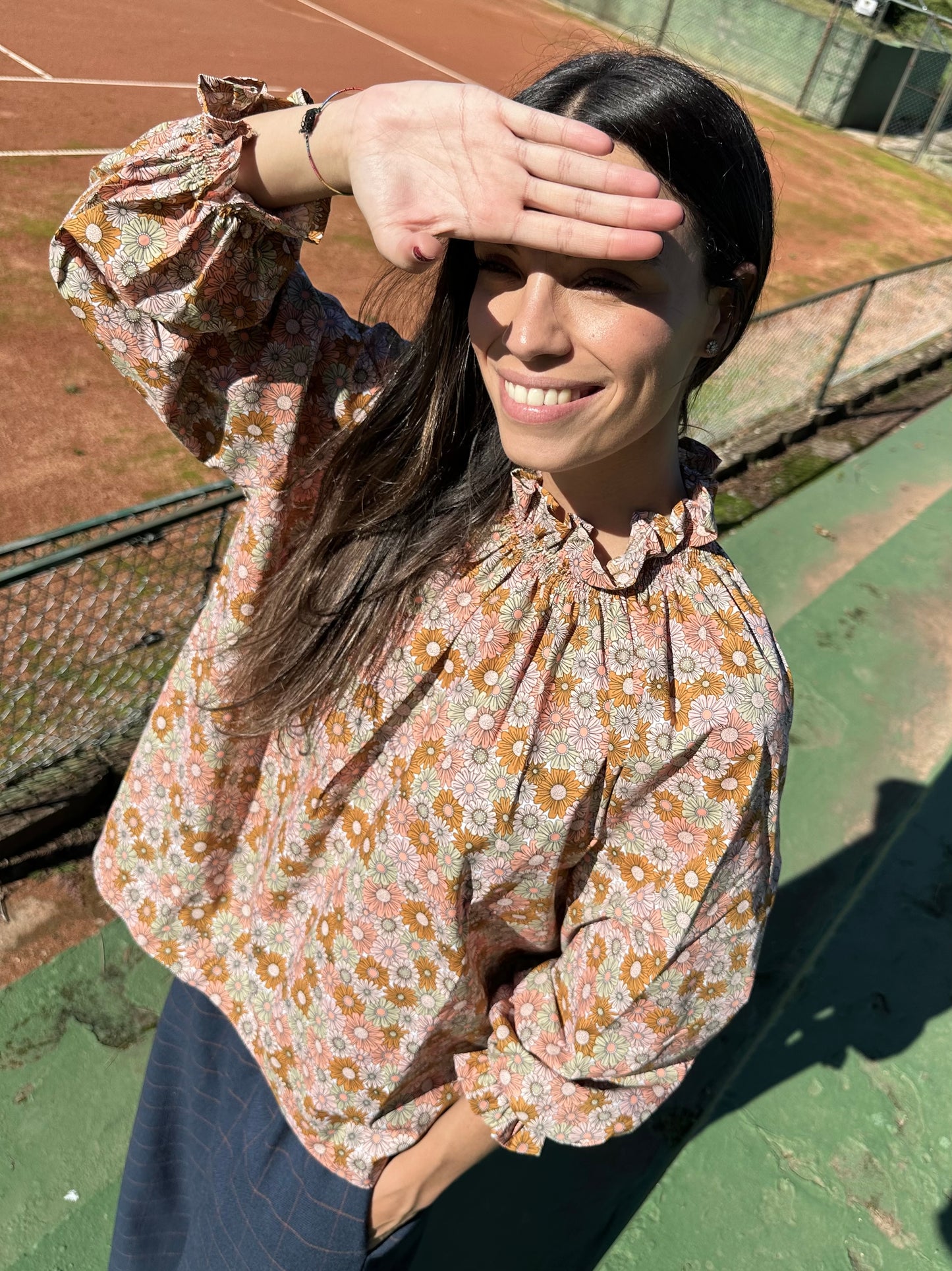 Camisa Smocked Margarite